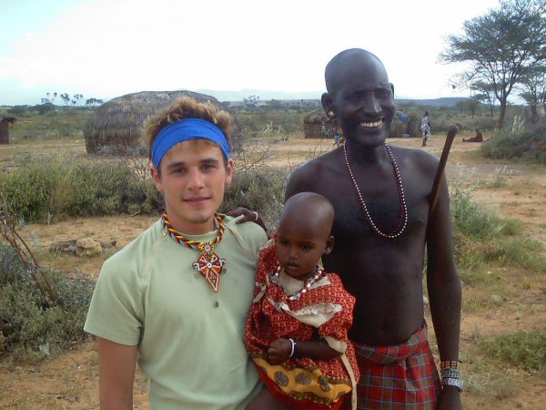Reunion con el jefe y el hijo de los Samburu